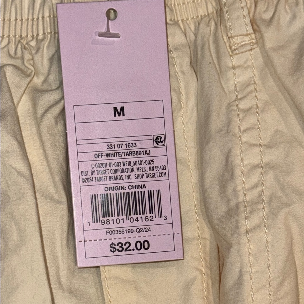 Wild Fable Off White Cream Cargo Pants Women's Medium NWT - Picture 10 of 10